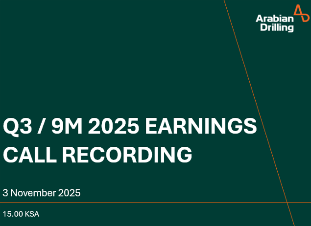 Arabian Drilling Q3 2025 Earnings Call Video 