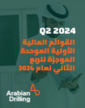 القوائم المالیة الأولیة الموحدة الموجزة للربع الثاني لعام 2024